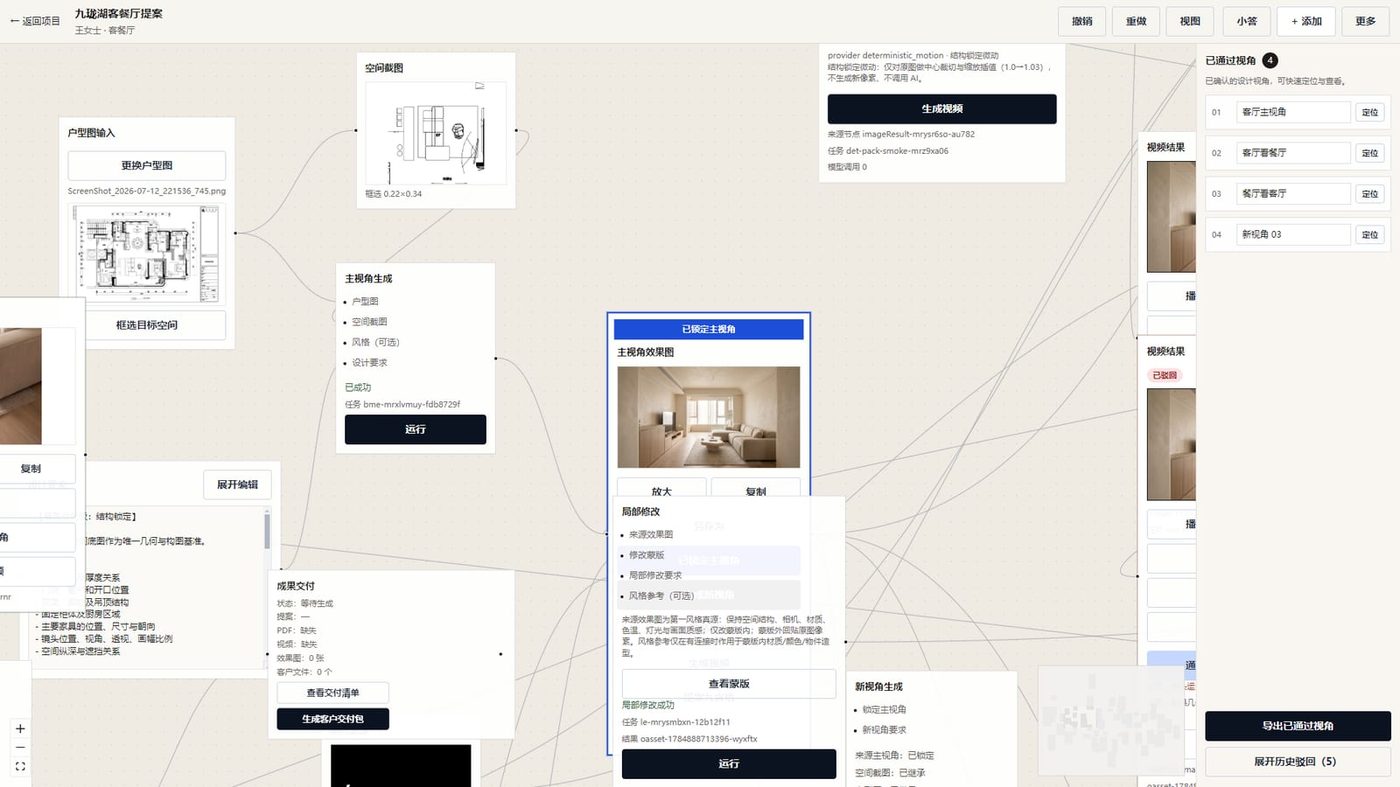 DA 工作台画布